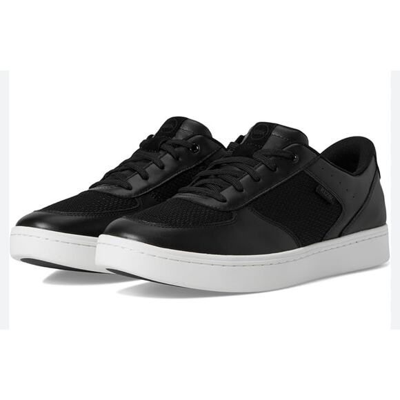 Kizik Men’s Oslo Retro-Modern Hands Free Shoes Black Leather Comfort Sneakers 10 - Picture 1 of 7